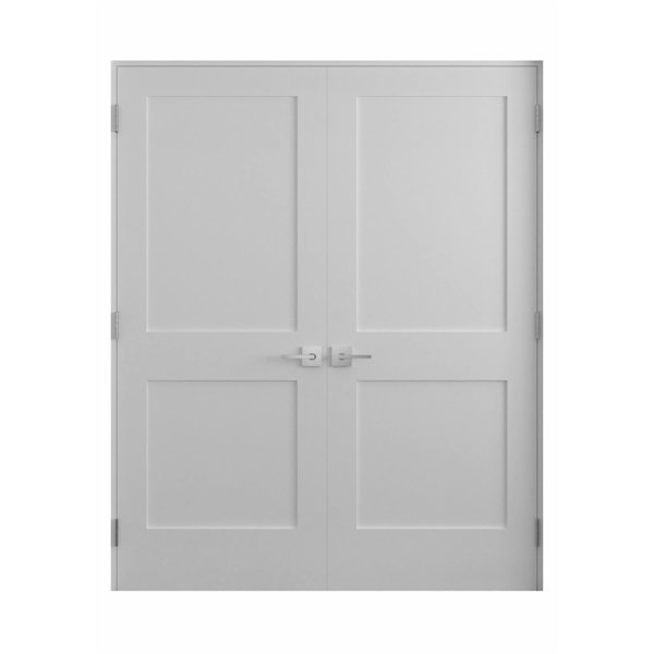 RESO PreHung Interior Door 36 In. X 80 Solid Core Wood Primed